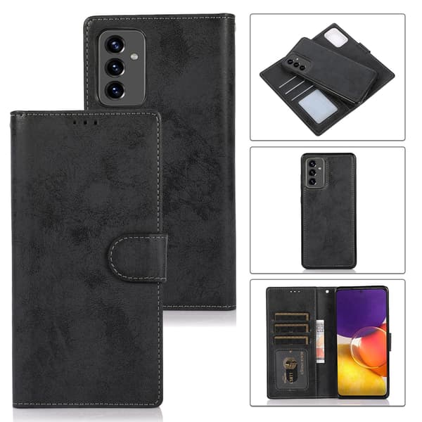 Galaxy A33 5G, Plånboksfodral, Marinblå Marinblå