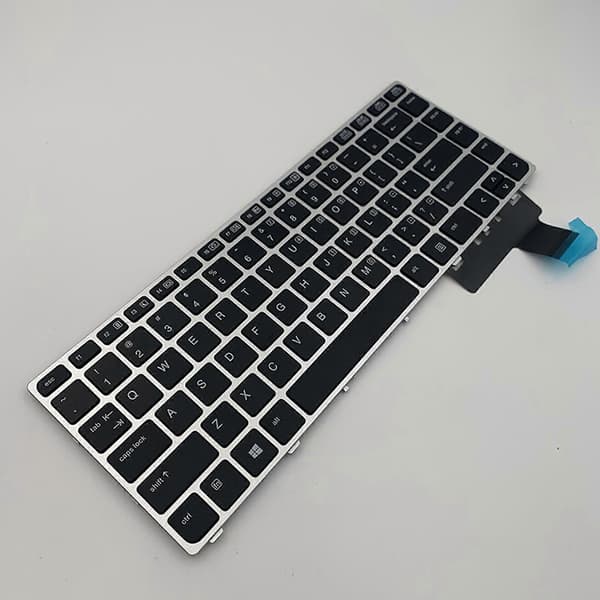 för HP EliteBook folio 9470m Engelskt Laptop Tangentbord, US Layout Silver Ram