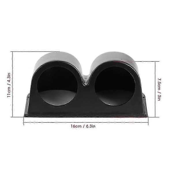 52mm/2in 2-Hulls Målerfeste Holder Bil Dash Meter Pod Universal Biltilbehør