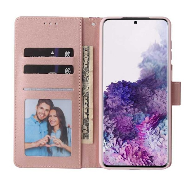 Samsung S21 Plus Trendigt Plånboksfodral Sparkle 4-FACK Rosa