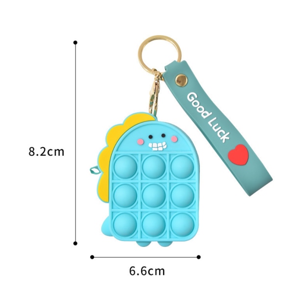 Söt popmyntväska plånbokleksak för flickor Present, liten silikon