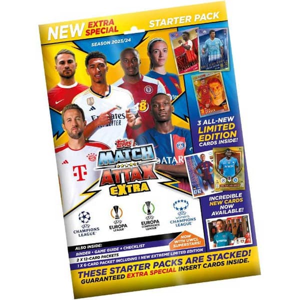 Fodboldkort + Mappe - 2024 Topps Match Attax EXTRA Champions League