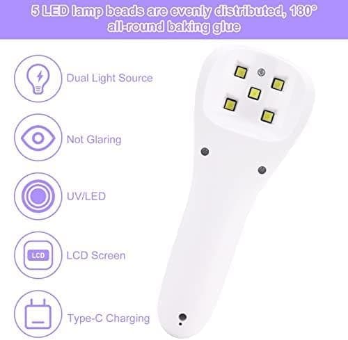 Minikynsilamppu UV LED-valo kannettava, LCD-näyttö