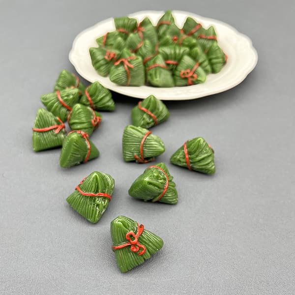 Mini-simulaatio Dumpling-koriste Riipus Avaimenperä Hartsikorut