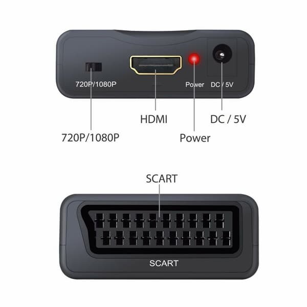 INF Scart til HDMI-omformer 1080p