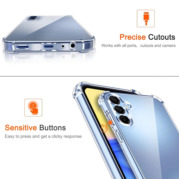 Samsung Galaxy A16 skal fodral Army V3 - Transparent Samsung A16