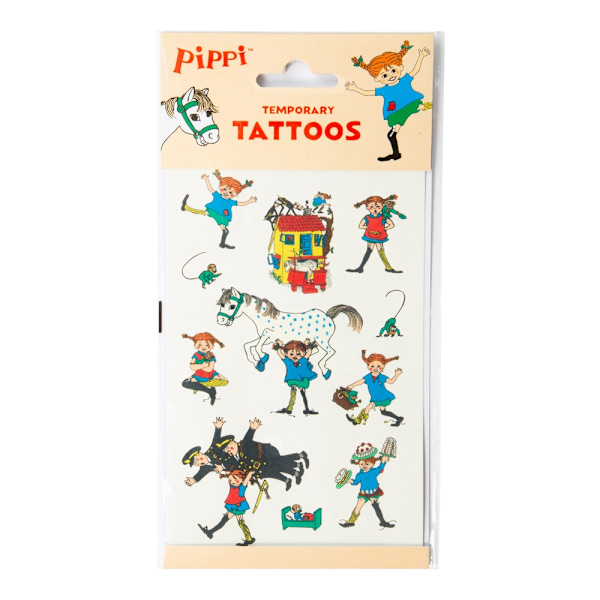Pippi Långstrump Tatueringar multifärg
