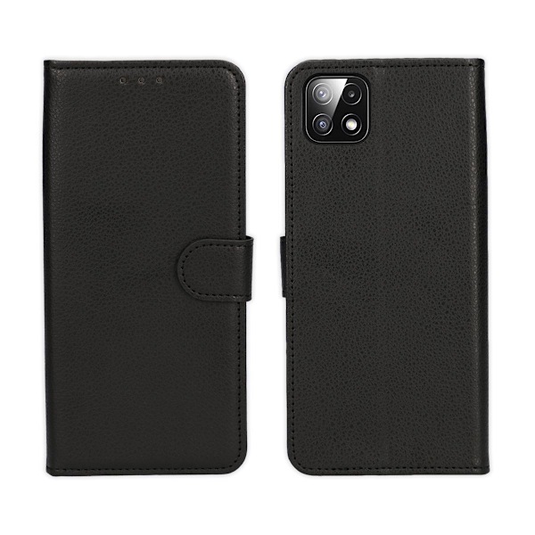Samsung Galaxy A22 5G Plånboksfodral med Stativ - Svart Svart