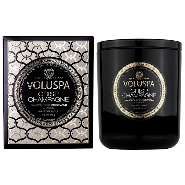 Voluspa Classic Candle Crisp Champagne 269g Svart