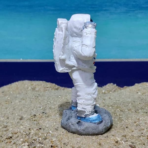 Astronaut Harpiksfigur Hjem Retro Statue Dekor Ornament