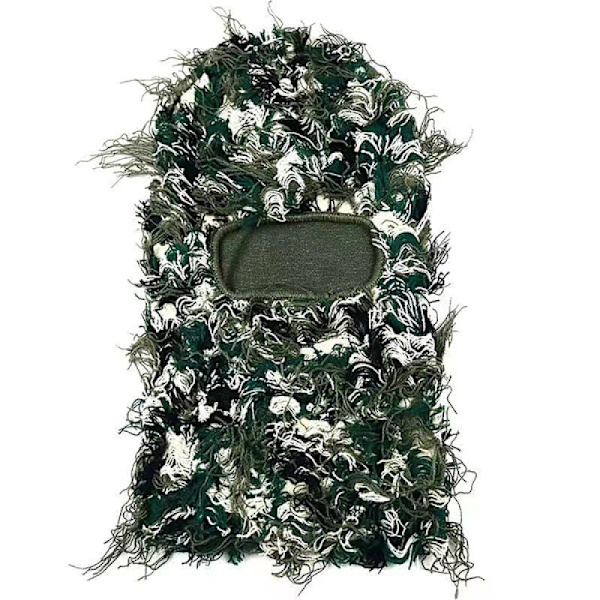 Balaclava Distressed Stickad Heltäckande Skidmask Vinter A1
