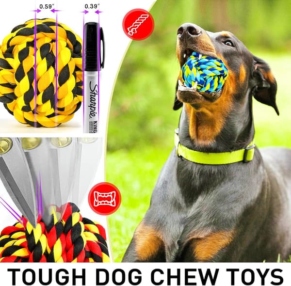 Hundetyggelegetøj til aggressive tyggere, hundebolde til store hunde, H