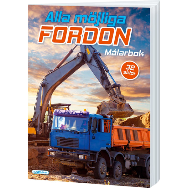 Målarbok Alla Möjliga Fordon multifärg