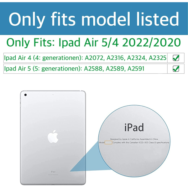 Härdat Glas Skärmskydd iPad Air 5/4 2022/2020