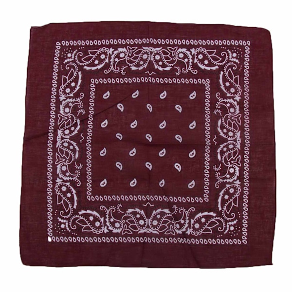Bandana Scarf Sjal Snusnäsduk - Vinröd