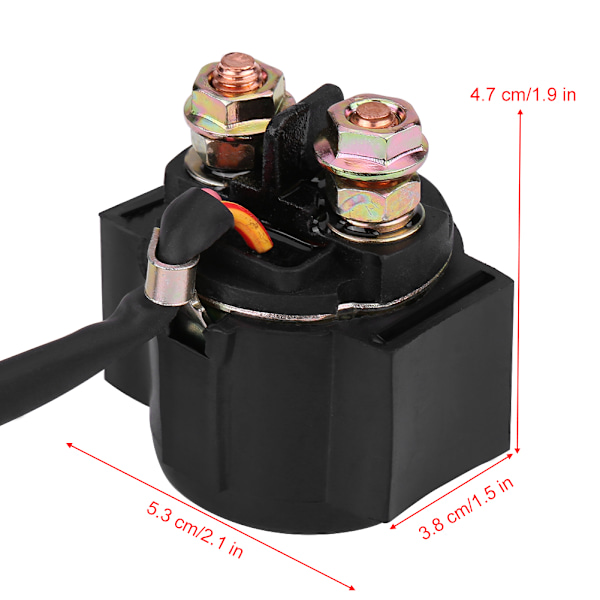 Startrelä Solenoid, Hög Ampere Enhet Direkt Plug-in Ersättning för GY6 Scooter Moped ATV, Säkerställer Stabila Egenskaper och Hög
