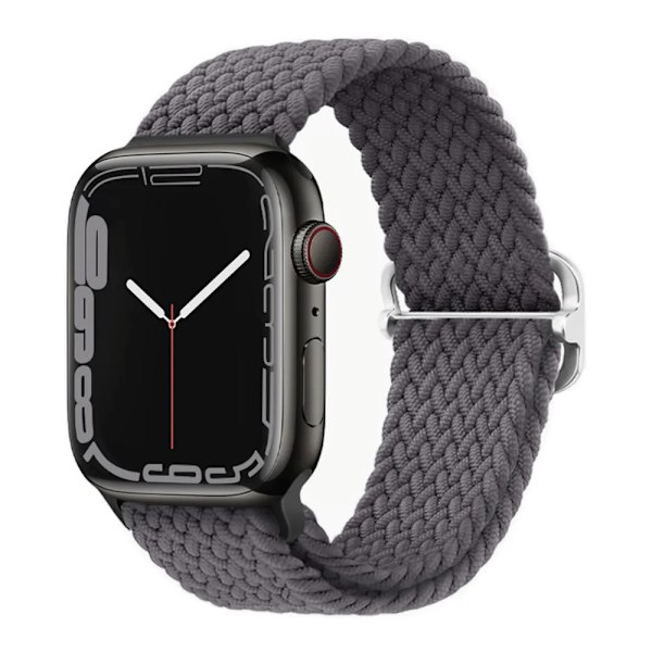 Fl?tad ?gla f?r Apple Watch Rem 44mm 40mm 45mm 41mm 42mm 38mm 49mm Elastiskt Solo armband iWatch series 9 se 7 5 6 Ultra2 Band 53.space gray 53.space