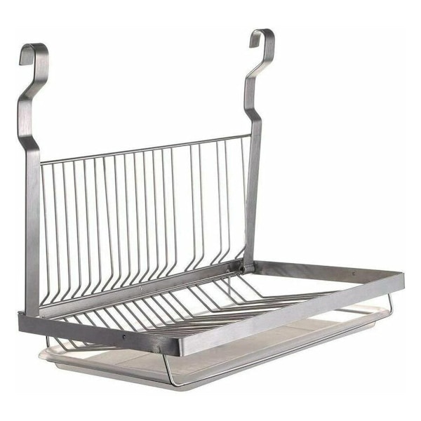 Stilfullt hopfällbart diskställ, vattentätt och rostskyddat, för kök och badrum, elegant design, vetenskaplig placering, perfekt för tallrikar