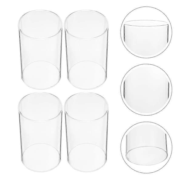 2 stk. skrivebordslysdeksler, dekorative glasskupler, husholdningsglassklokker