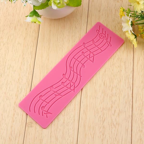 Multi Music Note Lace Silikonform Fondantmatte Kakedekorasjon T
