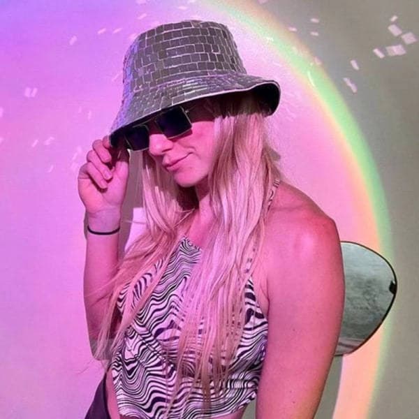 Disco Bucket Hat Diskokugle Hat Fiskehat