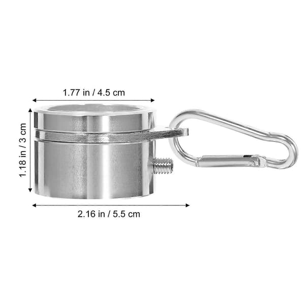 1 Sett Flaggstangringer Aluminiumslegering Flaggstang Klips Monteringsholdere for å Holde Flagg