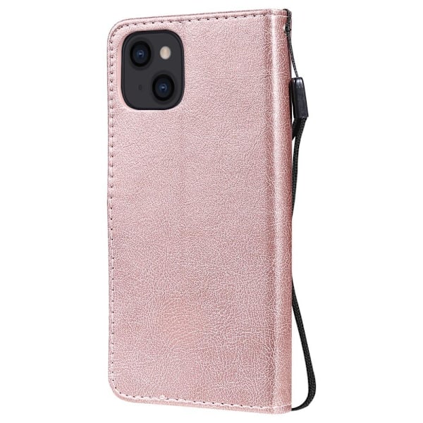 iPhone 13 - Solid Plånboksfodral - Roséguld