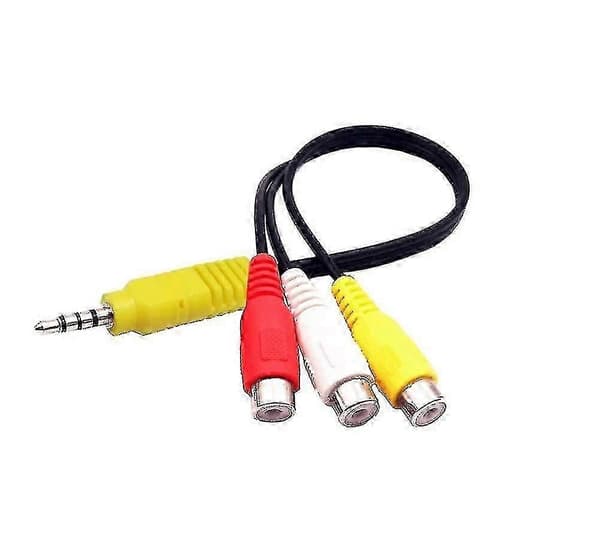 Video AV-komponentadapterkabel erstatning for TCL TV, 3 RCA til 3,5 mm fo