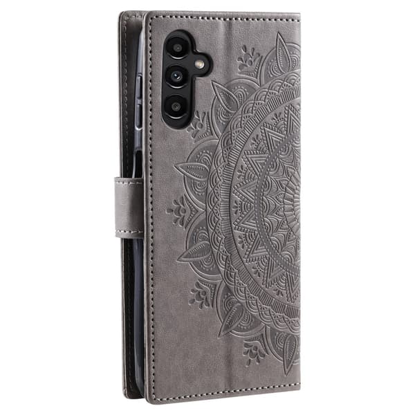 Samsung A55 5G, Mandala, Pungcover, Grå