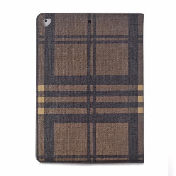 Lompakkokotelo, iPad 9,7\", Ruutukuvio, 3 väriä Brun