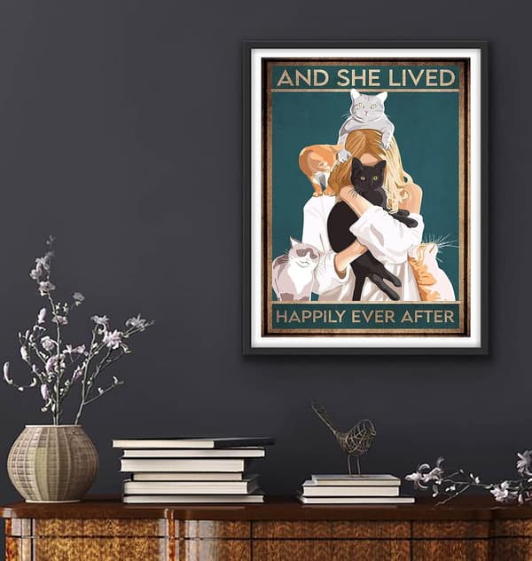 Kattposter diamantkonstkit, 5D-målning, full diamant med diamant