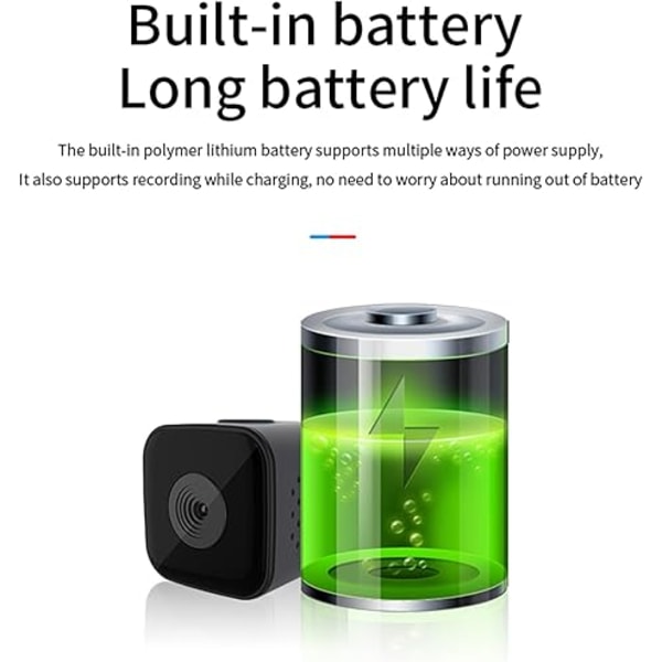 SQ28 WiFi Mini Kamera, 2K HD Övervakning, Magnetisk Fästning för Enkel Placering, AI Rörelsevarningar i Realtid, Lång Batteritid, Stöder Moln &
