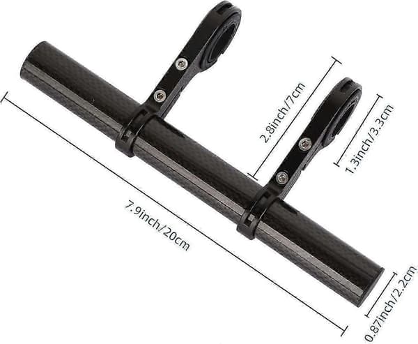 Sykkelstyreforlenger Aluminiumlegering Dobbel Forlengelse med Skrutrekker (20cm)