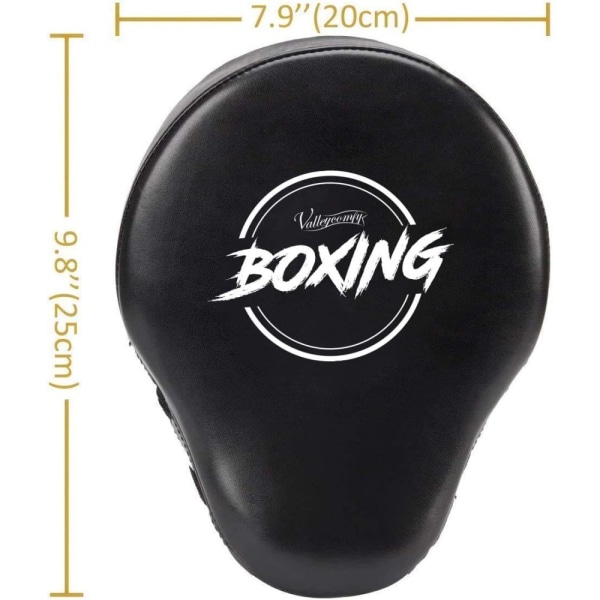 Boxning handmål, boxning med böjda boxningsdynor