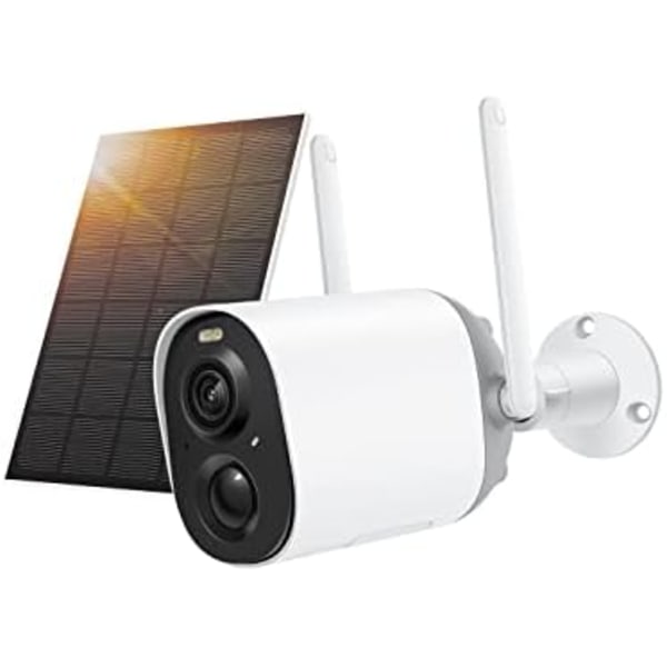 Utomhussäkerhetskompanjon, Solassisterad Trådlös Kamera Med Smart AI, Batteridriven För Långvarig Användning, Full HD 1080P, Vidvinkelobjektiv, Färg