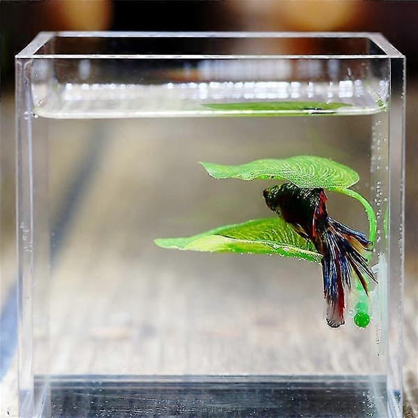 6 Stk. Betta Hengekøye Leker, Akvarium Plastfabrikk For Betta Habitat Tilbehør