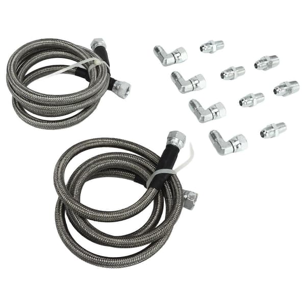 Transmissionskølerslange fittingsæt 6AN 52 tommer længde rustfrit stål PVC til TH350 700R4 TH400