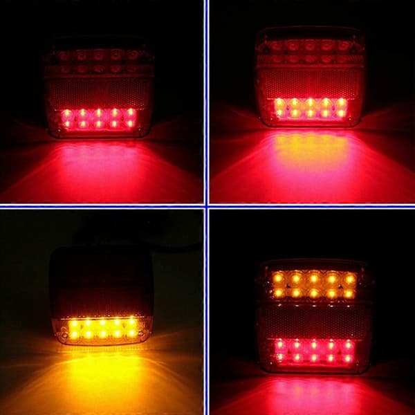 26LED Dynamisk Bil Baglygte Signal Lampe Indikator Strobe Blinkende Advarselslys
