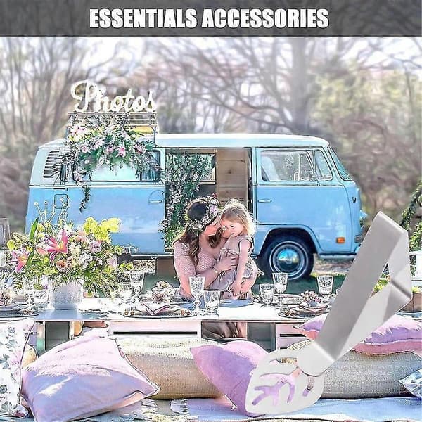 Bordsdukshållare 12-pack, lövformade bordsduksklämmor för picknickbord, kraftiga rostfria stål