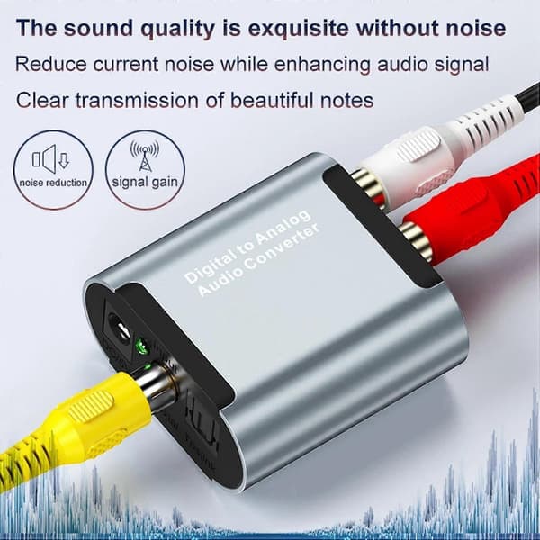 Audio Decoder Converter Koaksiaali Optinen Kuitu Digitaalinen Audio Analogiseen 3.5 Jakkiin L/r Rca Spdif Stereo