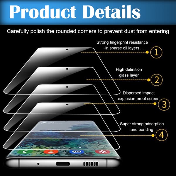 2-PACK Samsung S22 Sekretesshärdat glas 0,26 mm 2,5D 9H Transparent
