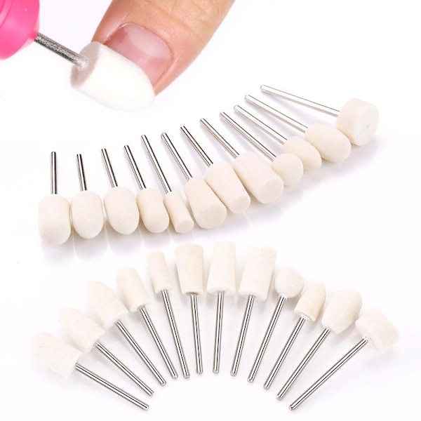 12 st Nagelborr manikyr pedikyr set Nail drill bits one size