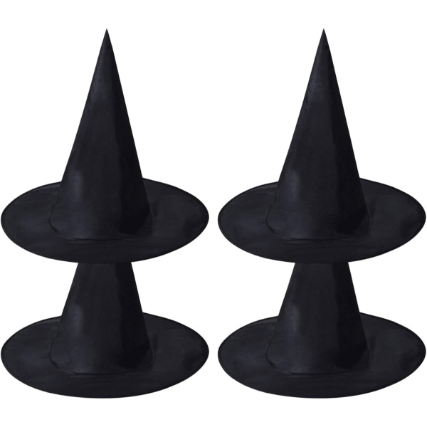 Häxhatt Halloween-dräkt för spetsig hatt för vuxna barn