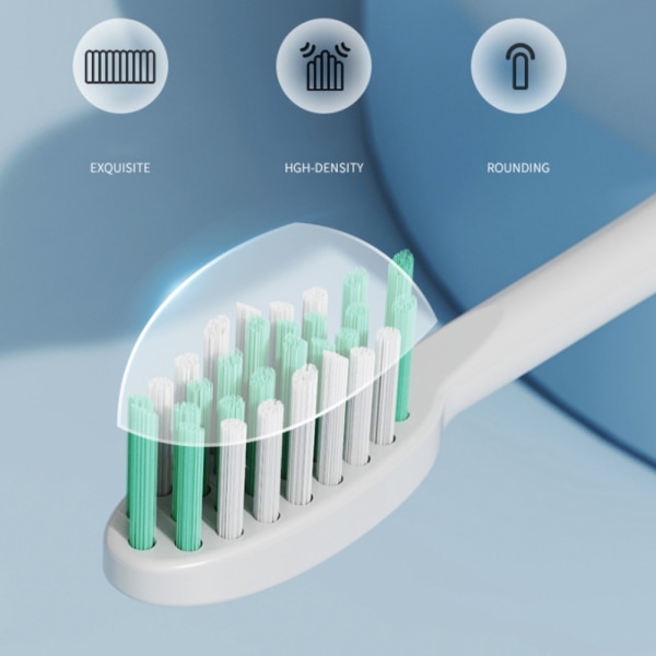 Elektrisk tandborste med 8 borsthuvuden för vuxna, uppladdningsbar