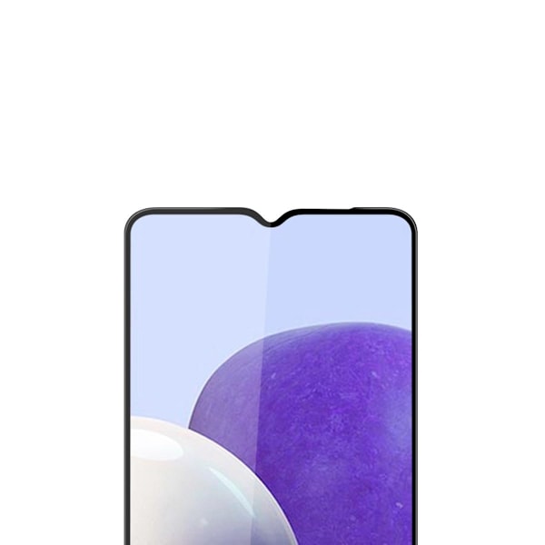 Skärmskydd Samsung Galaxy A22 5G - 3D Härdat Glas Svart (miljö) Svart