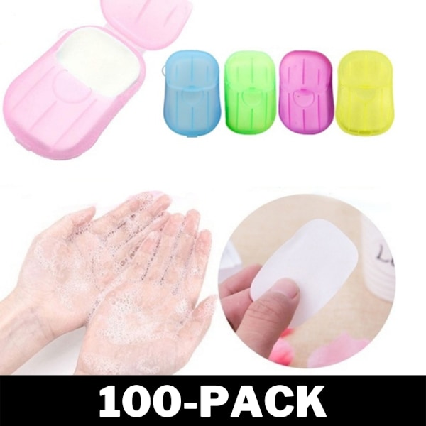 Portabel Tvål - Minimala och Smarta Tvållappar 100 Pack
