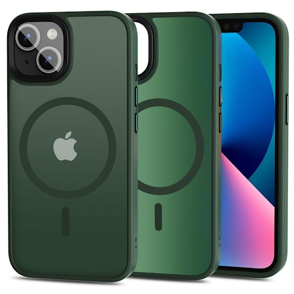 Tech-Protect iPhone 13 Cover MagMat MagSafe Mat Grøn