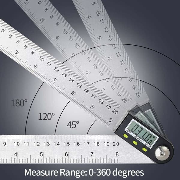 Digital vinkelsøker 0-360° Digital inklinometer i rustfritt stål