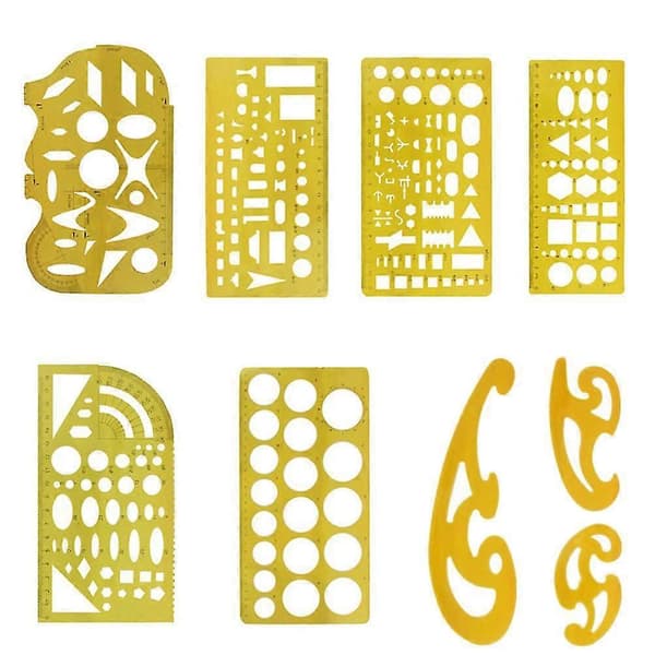 Cirkelstencil Anteckningsbok Stenciler Cirkelmätlinjaler Mandala Stenciler Scrapbooking Planner Stenciler DIY Plaststencil