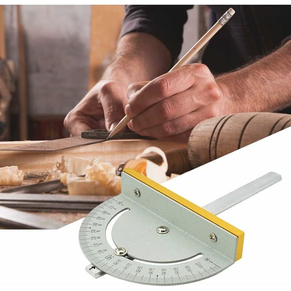 Mini Universal Sirkulær Bordvinkel Saglinjal Slitesterk DIY Trearbeid